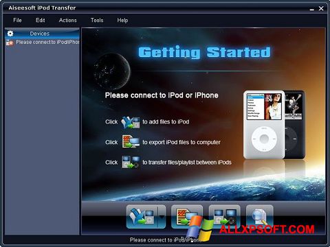 Screenshot iPhone PC Suite Windows XP