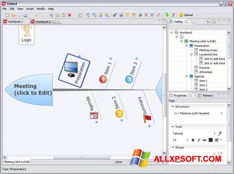 Screenshot XMind Windows XP
