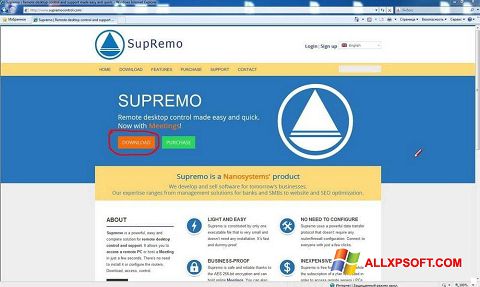 Screenshot Supremo Windows XP