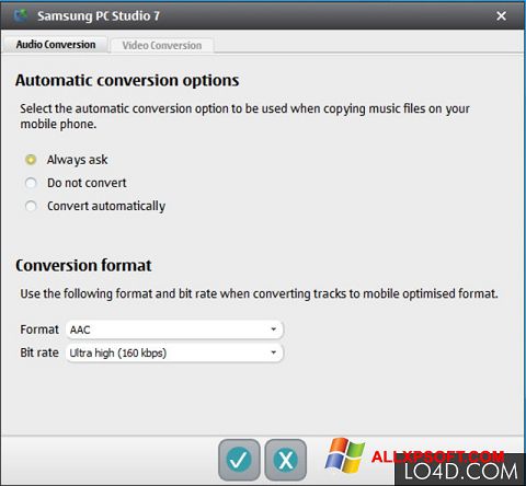 Screenshot Samsung PC Studio Windows XP