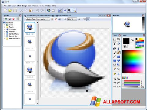 Screenshot IcoFX Windows XP