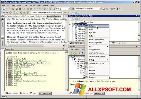 Screenshot Reflector Windows XP