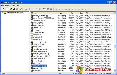 Screenshot Teleport Pro Windows XP