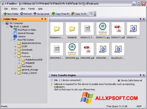Screenshot iFunBox Windows XP