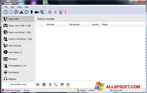 Screenshot Pamela for Skype Windows XP