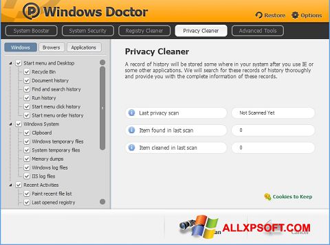 Screenshot Windows Doctor Windows XP