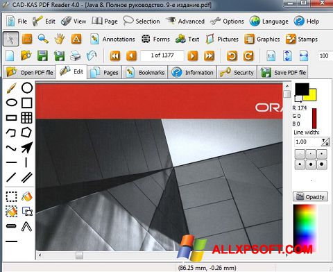Screenshot PDF Reader Windows XP