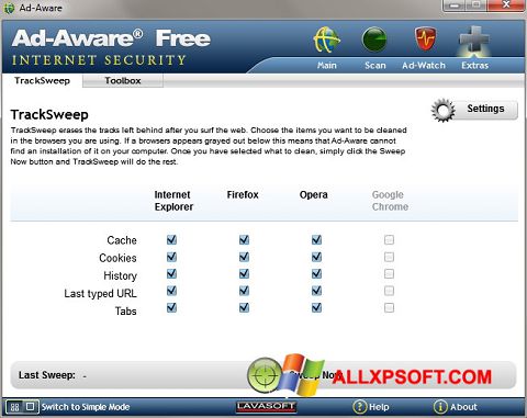 Screenshot Ad-Aware Windows XP