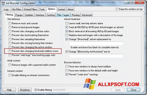 Screenshot Ad Muncher Windows XP