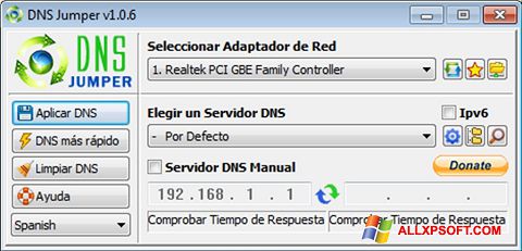 Screenshot DNS Jumper Windows XP