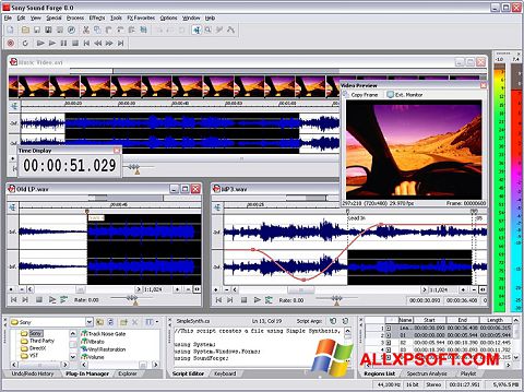 Screenshot Sound Forge Windows XP