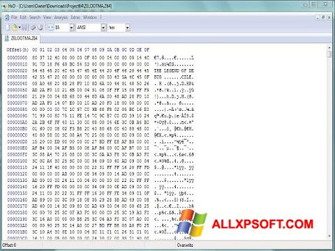Screenshot HxD Hex Editor Windows XP