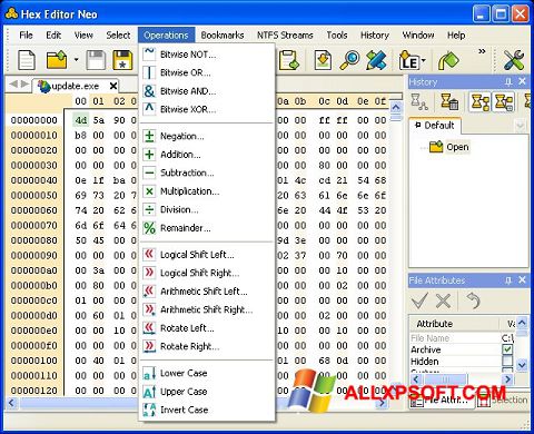 Screenshot Hex Editor Neo Windows XP