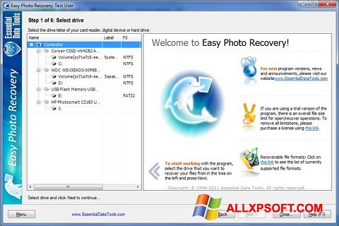 Screenshot Easy Photo Recovery Windows XP