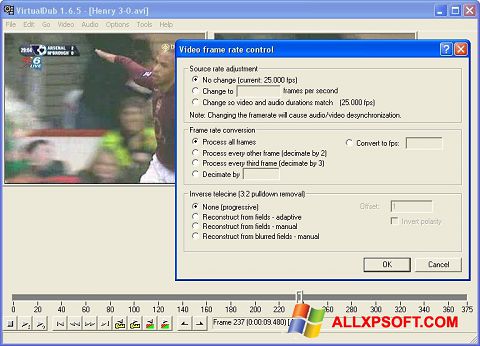 Screenshot VirtualDubMod Windows XP