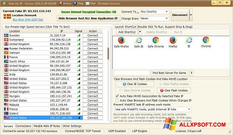 Screenshot Hide ALL IP Windows XP