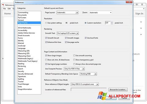 Screenshot Adobe Acrobat Reader DC Windows XP