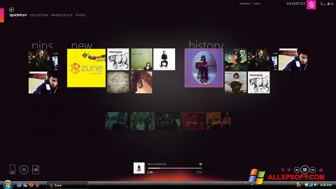 Screenshot Zune Windows XP
