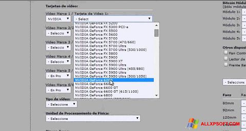 Screenshot Power Supply Calculator Windows XP
