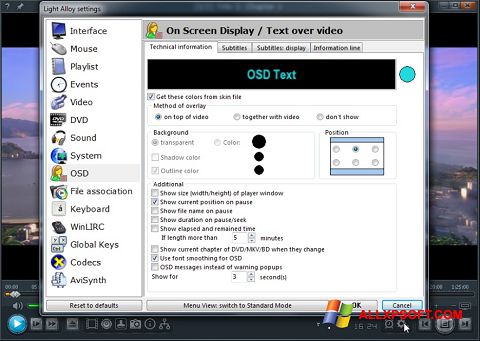 Screenshot Light Alloy Windows XP