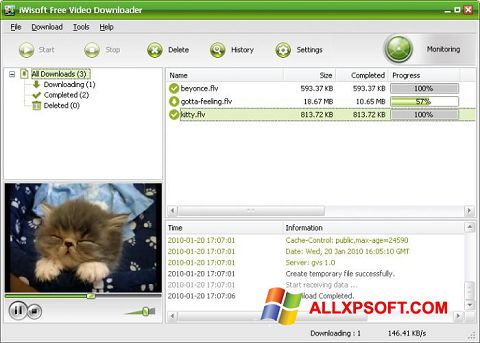Screenshot Free Video Catcher Windows XP