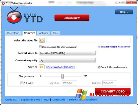 Screenshot YTD Video Downloader Windows XP