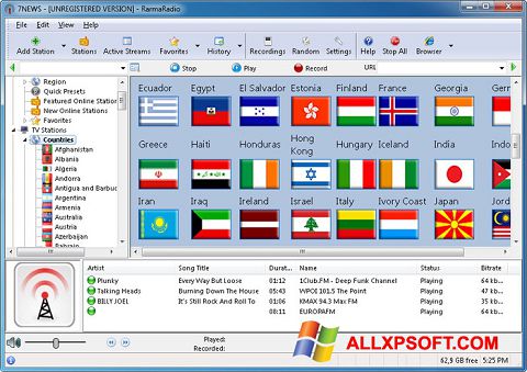 Screenshot RarmaRadio Windows XP