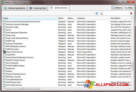 Screenshot Startup Delayer Windows XP
