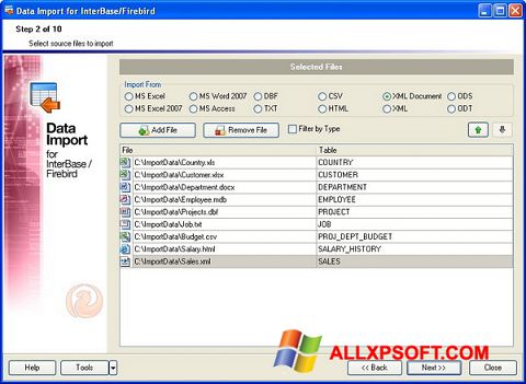 Screenshot Firebird Windows XP