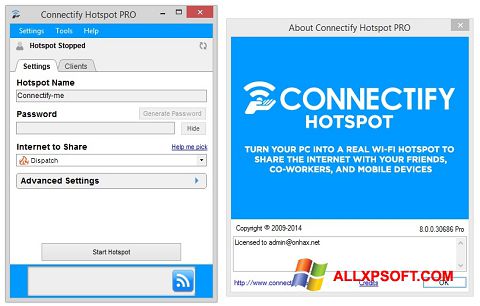 Screenshot Connectify Hotspot PRO Windows XP