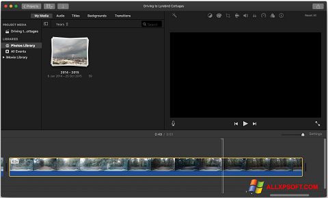 Screenshot iMovie Windows XP