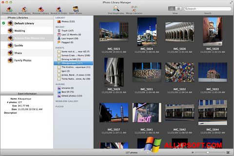 Screenshot iPhoto Windows XP