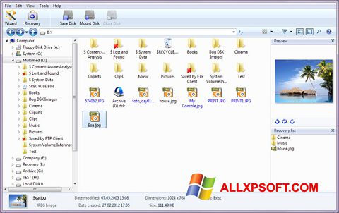 Screenshot Magic Photo Recovery Windows XP
