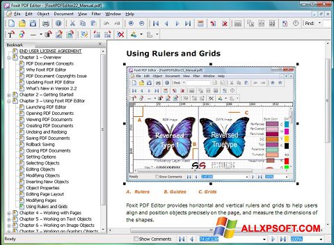 Screenshot Foxit PDF Editor Windows XP