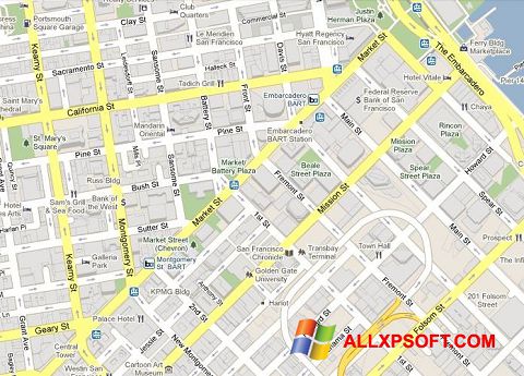 Screenshot Google Maps Windows XP