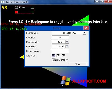 Screenshot PlayClaw Windows XP