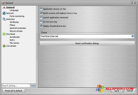 Screenshot VSO Downloader Windows XP