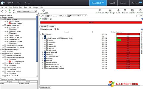 Screenshot SoapUI Windows XP