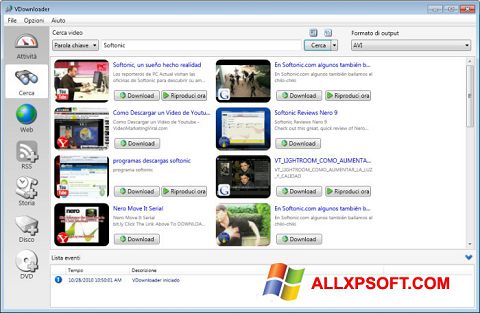 Screenshot VDownloader Windows XP