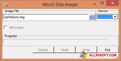 Screenshot Win32 Disk Imager Windows XP