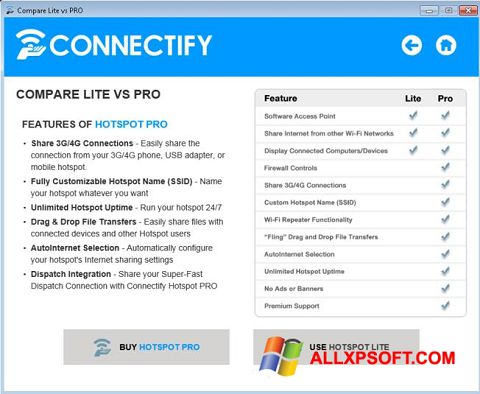 Screenshot Connectify Beta Windows XP