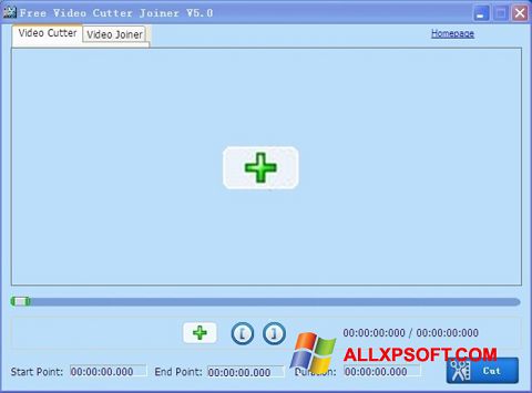 Screenshot Free Video Cutter Windows XP