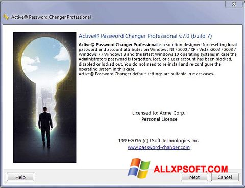 Screenshot Active Password Changer Windows XP