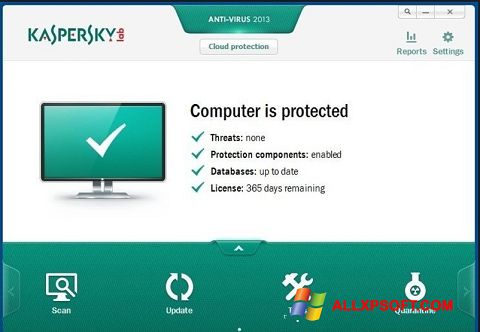 Screenshot Kaspersky Free Antivirus Windows XP
