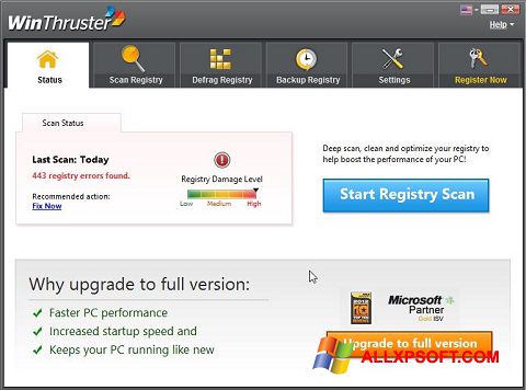 Screenshot WinThruster Windows XP