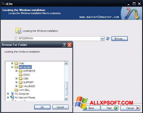Screenshot nLite Windows XP
