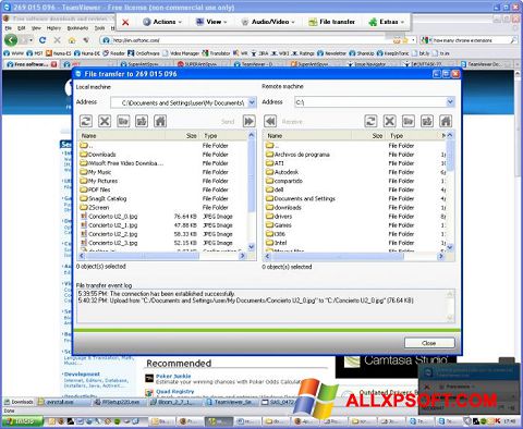 Screenshot TeamViewer Windows XP