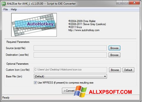 Screenshot AutoHotkey Windows XP