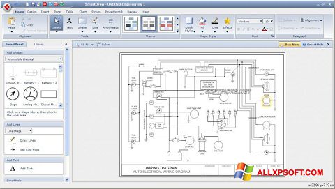 Screenshot SmartDraw Windows XP