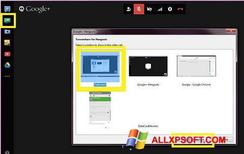 Screenshot Hangouts Windows XP